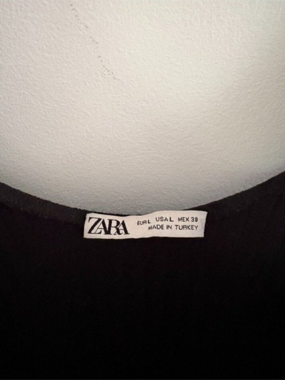 Zara Button Front Ribbed Sheath Midi Dress Black Sleeveless Ruffles Size Large - Picture 6 of 7